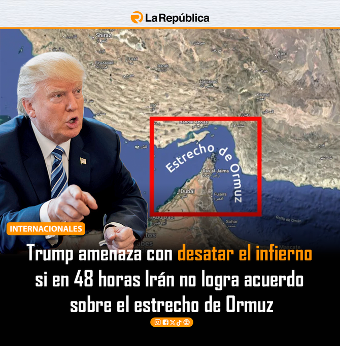 Trump amenaza con desatar el infierno  si en 48 horas Irán no logra acuerdo  sobre el estrecho de Ormuz - Cover Image